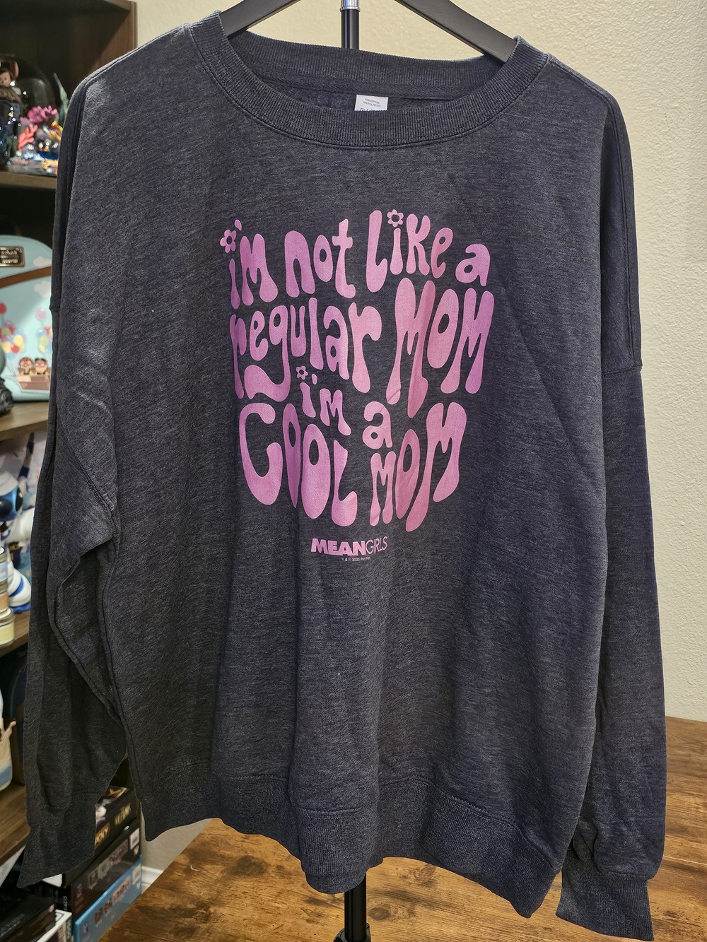 NWOT 'I'm a Cool Mom' Charcoal Pullover Sweatshirt